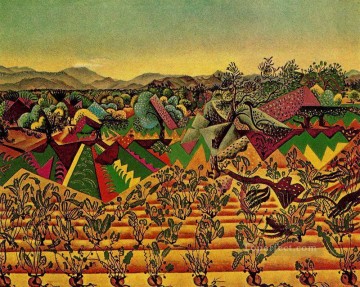 モン・ロイグのブドウ園とオリーブの木 ジョアン・ミロ Oil Paintings